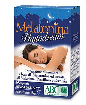 a b c trading melatonina phytodream 60 capsule abc trading ean 8059692670376