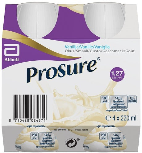 abbott prosure vanilla 4 bottiglie da 220 ml prosure ean 8710428024374