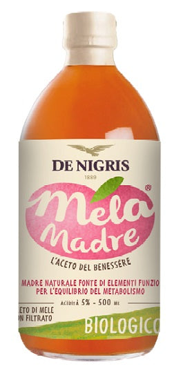 acetificio marcello de nigris mela madre aceto mele biologico non filtrato e non pastorizzato 500 ml ean 8032754439630