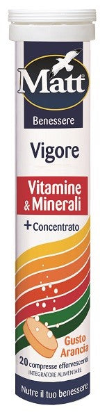 ad gruppo alimentare diet matt benessere vigore vitamine minerali 20 compresse effervescenti gusto arancia ean 8021581080405