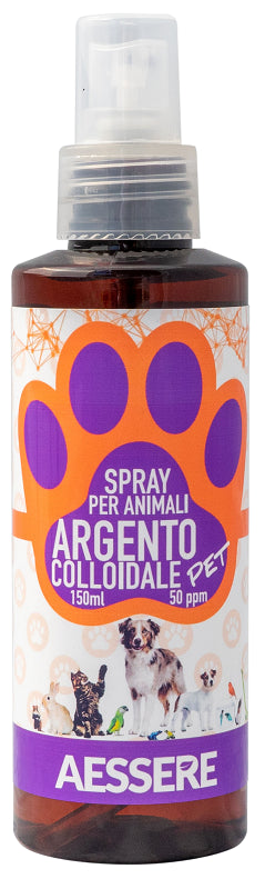 aessere argento colloidale pet spray 50ppm 150 ml aessere ean 8002461641794