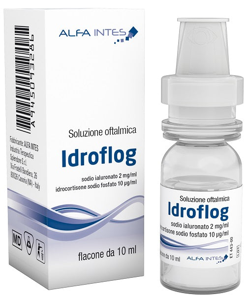alfa intes ind ter splendore soluzione oftalmica idroflog acido ialuronato 2 mgml e idrocortisone sodio fosfato 10 mcgml 10 ml