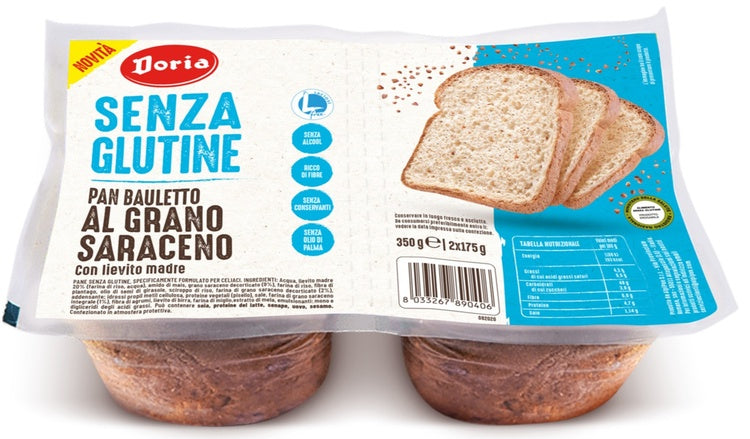 alpipan doria pan bauletto grano saraceno 2x175 g doria ean 8033267890406