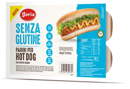 alpipan doria panini per hot dog hb 2 pezzi da 75 g doria ean 8033267890734