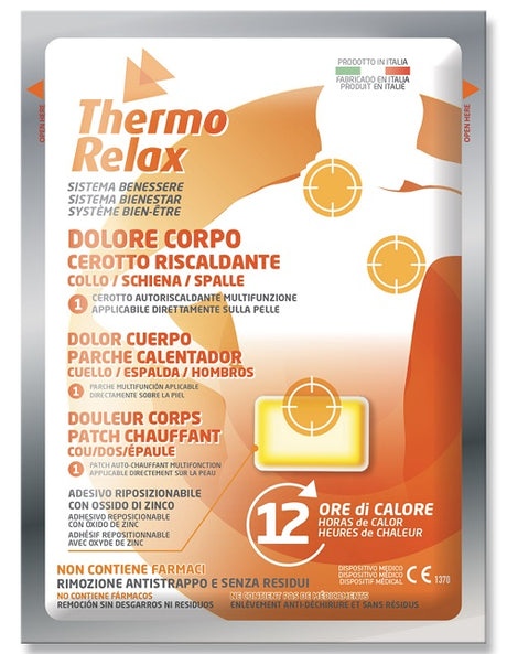 alsipharma cerotto riscaldante dolore corpo thermorelax thermorelax ean 8009432045223
