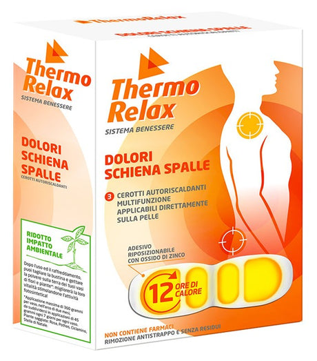 alsipharma thermorelax cerotto autoriscaldante dolore schienaspalle 3 pezzi thermorelax ean 8009432018432