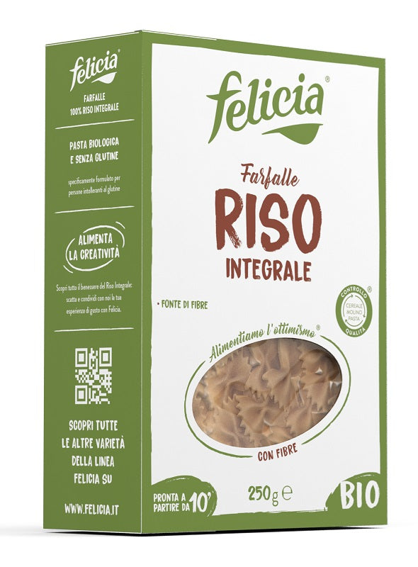 andriani felicia farfalle riso integrale 250 g felicia bio ean 8032804430891