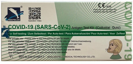 anhui deepblue med tech test antigenico rapido covid 19 deepblue autodiagnostico rilevazione qualitiva antigeni sars cov 2 in tamponi nasali 1 pezzo ean 6952062772217