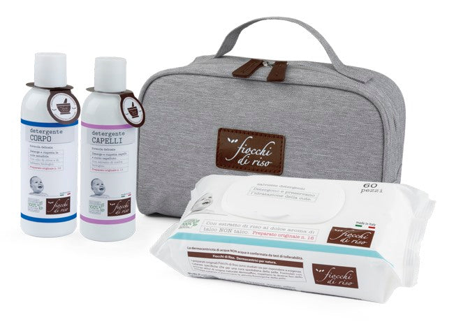 artsana spa fiocchi di riso cofanetto bagnetto 1 detergente corpo 200 ml 1 detergente capelli 200 ml salviete acqua non acqua 60 pezzi beauty artsana ean 8058664172221