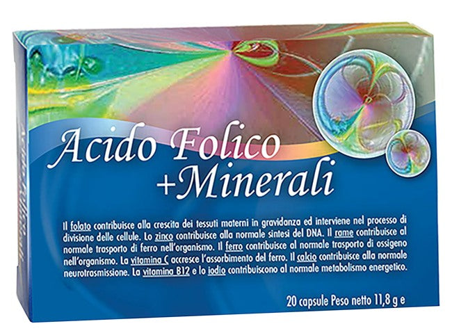 aurora srl omeopatici acido folico minerali 20 capsule aurora