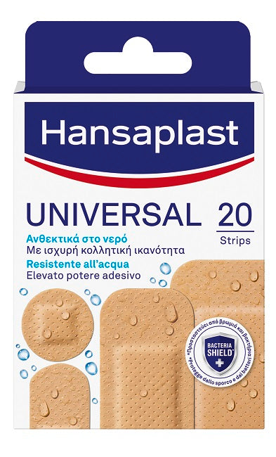 beiersdorf cerotto hansaplast universal resistente allacqua 4 forme assortite 20 pezzi hansaplast ean 4005800110689