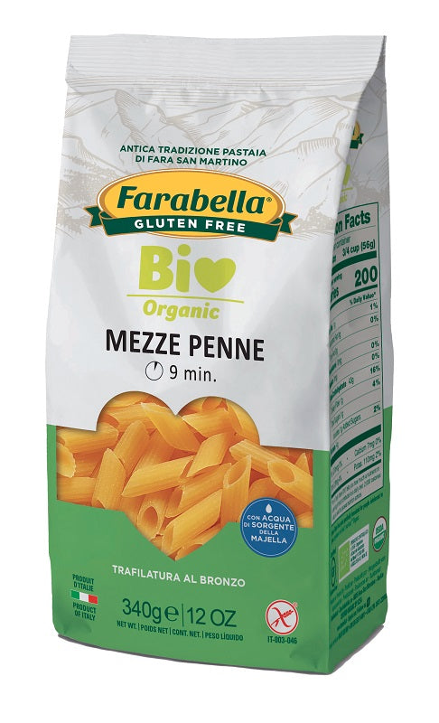 bioalimenta farabella bio mezze penne mais riso 340 g probios ean 8056774003152