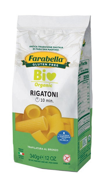bioalimenta farabella bio rigatoni mais riso 340 g probios ean 8056774002391