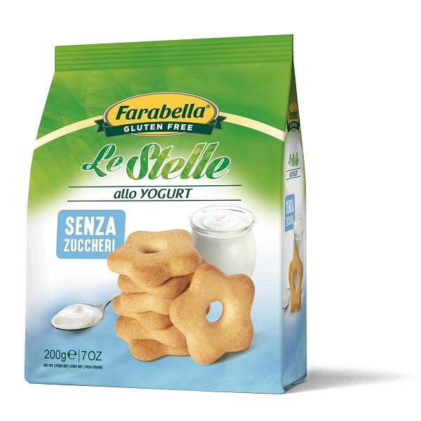 bioalimenta farabella biscotti le stelle yogurt senza zucchero 200 g farabella ean 8056774001080