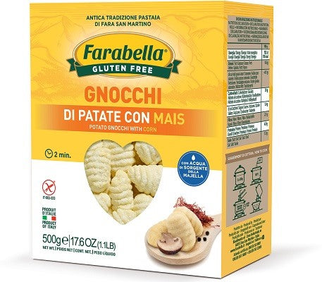 bioalimenta farabella gnocchi patate con mais 500 g farabella ean 8056774002698