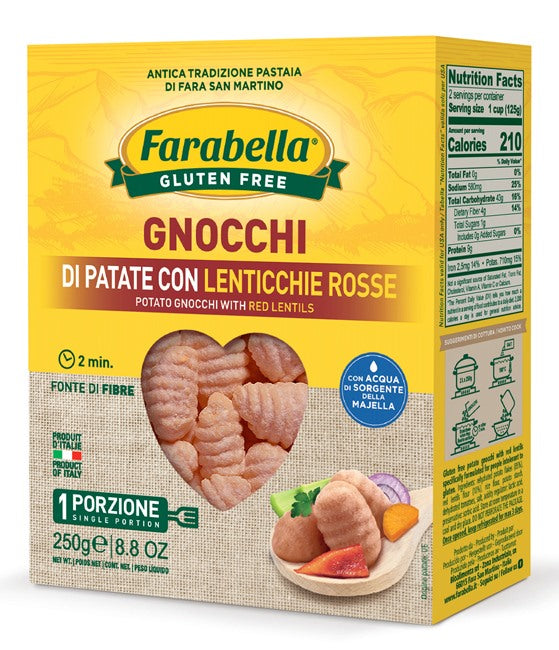 bioalimenta farabella gnocchi patate e lenticchie 250 g farabella ean 8056774003633