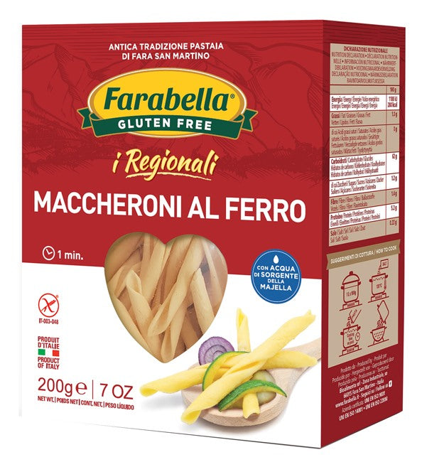 bioalimenta farabella i regionali maccheroni ferro 200 g farabella ean 8056774002278