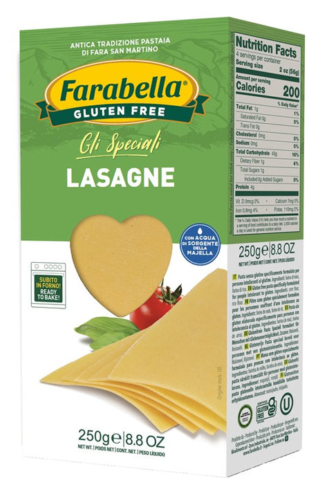 bioalimenta farabella lasagne 250 g farabella ean 8032755844846