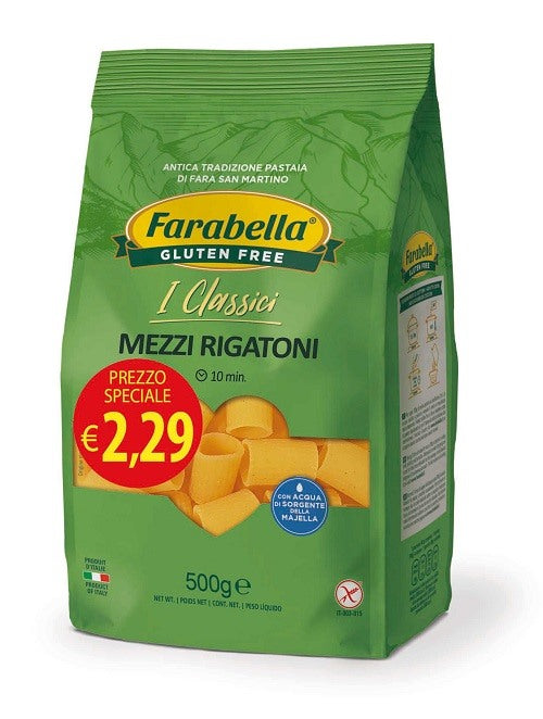 bioalimenta farabella mezzi rigatoni 500 g promo farabella ean 8056774002292