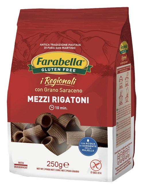 bioalimenta farabella mezzi rigatoni al grano saraceno 250 g farabella ean 8032755842132