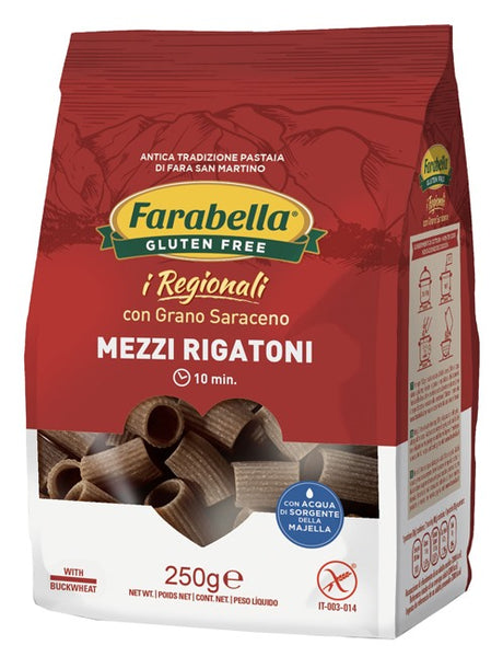 bioalimenta farabella mezzi rigatoni al grano saraceno 250 g farabella ean 8032755842132