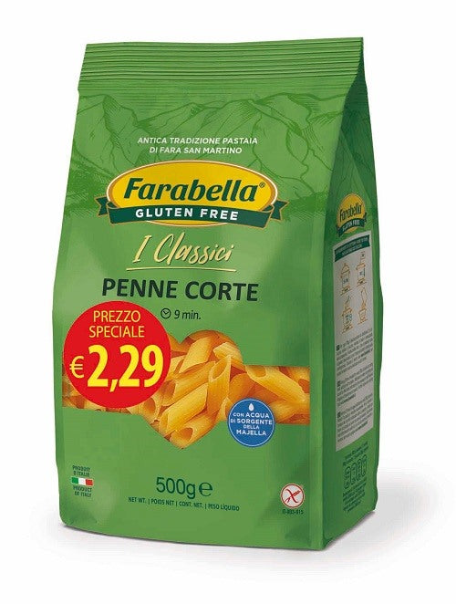 bioalimenta farabella penne corte 500 g promo ean 8056774004302