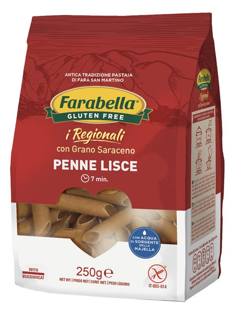 bioalimenta farabella penne lisce grano saraceno 250 g farabella ean 8032755842118