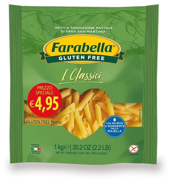 bioalimenta farabella penne rigate promo 1 kg farabella ean 8056774004210