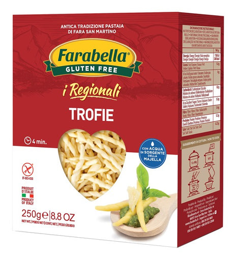 bioalimenta farabella trofie i regionali pasta fresca stabilizzata 250 g farabella ean 8056774001332