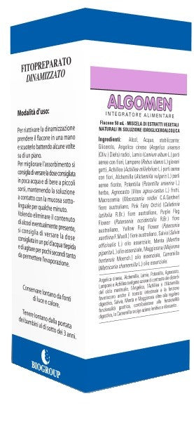 biogroup algomen soluzione idroalcolica 50 ml