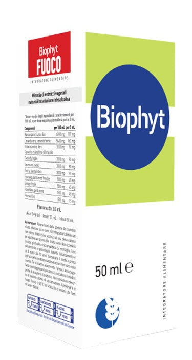 biogroup societa benefit biophyt fuoco 50 ml soluzione idroalcolica biogroup