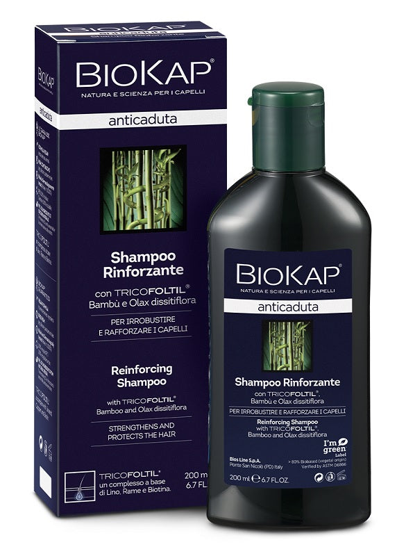 biokap biokap shampoo rinforzante anticaduta con tricobiotic nuova formula 200 ml biokap ean 8030243040749
