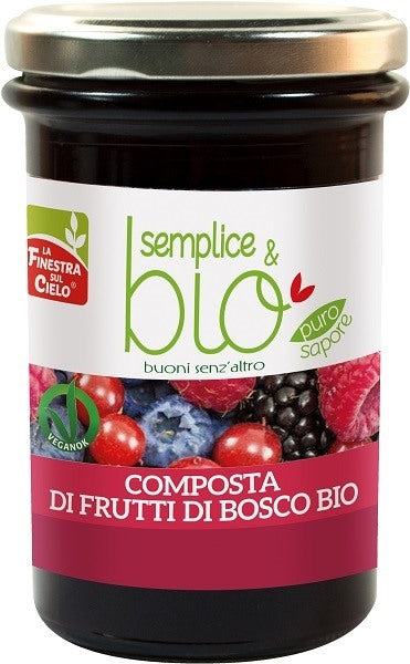 biotobio composta di frutti di bosco con polpa di mela bio 320 g biotobio ean 8017977008122