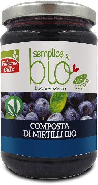 biotobio composta di mirtilli bio con polpa di mela 320 g biotobio ean 8017977008108