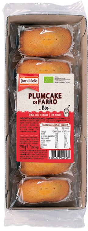 biotobio fior di loto plumcake di farro allo yogurt 6 x 35 g biotobio ean 8016323045385