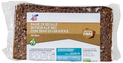 biotobio fsc biofibre pane di segale integrale con semi di girasole biologico ad alto contenuto di fibre 500 g biotobio ean 8017977019500