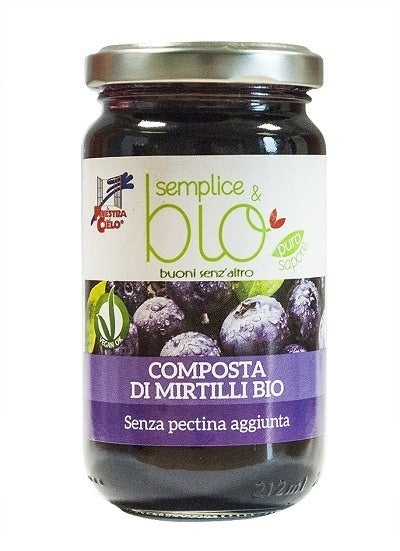 biotobio semplicebio composta di mirtilli senza pectina 220 g biotobio ean 8017977039560