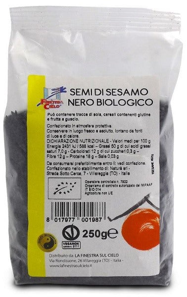 biotobio sesamo nero 250 g biotobio ean 8017977001987