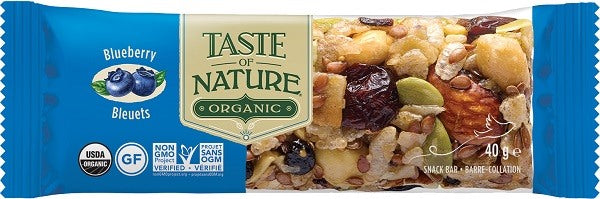 biotobio taste of nature barretta ai mirtilli bio vegan ad alto contenuto di fibre 40 g biotobio ean 0059527752077