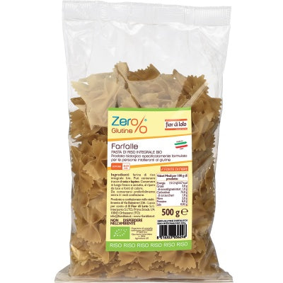 biotobio zer glutine farfalle di riso integrale bio 500 g zer glutine ean 8016323036246