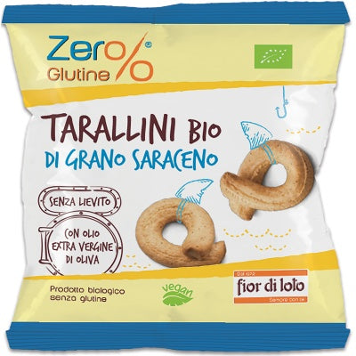 biotobio zer glutine tarallini di grano saraceno 30 g zer glutine ean 8016323045767