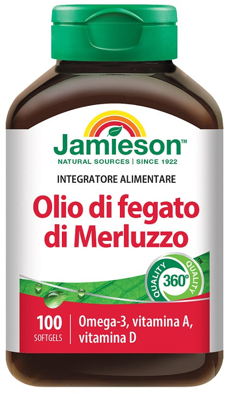 biovita jamieson olio di fegato di merluzzo 100 perle biovita ean 0064642022363