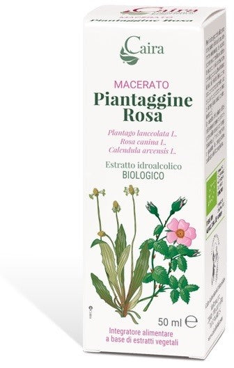 caira laboratorio erb sa caira piantaggine rosa macerato idroalcolico gocce 50 ml