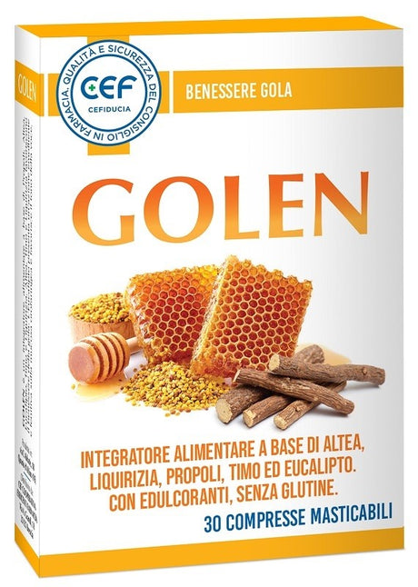 cef cooperativa esercenti farm cef golen adulti 30 compresse masticabili cef