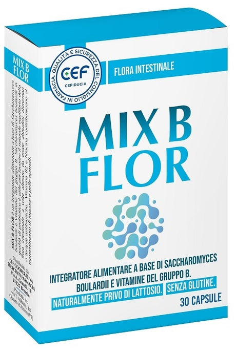 cef cooperativa esercenti farm cef mix b flor 30 capsule acido resistenti cef