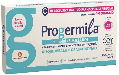 chemists research progermila bambini 5 miliardi 6 flaconcini 10 ml progermila