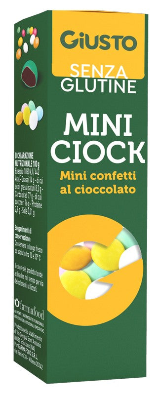 contecom linea giusto giusto senza glutine mini ciock 40 g giusto ean 8058481481360