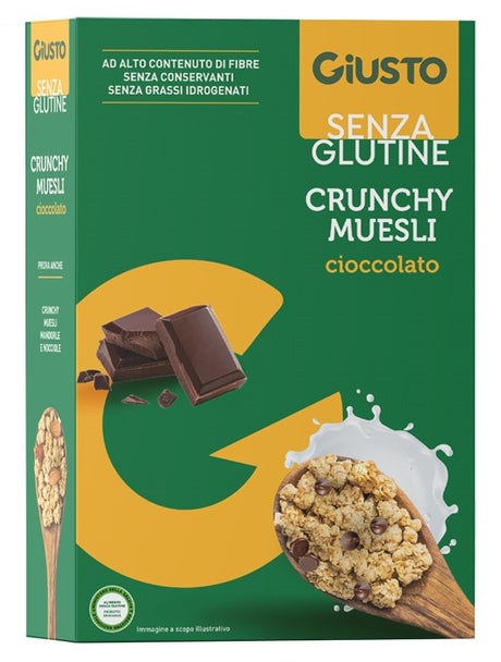 contecom linea giusto giusto senza glutine muesli avena e cioccolato 375 g giusto ean 8058481480202