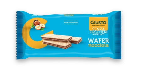 contecom linea giusto giusto senza zucchero wafers nocciola 150 g giusto ean 8058481482596