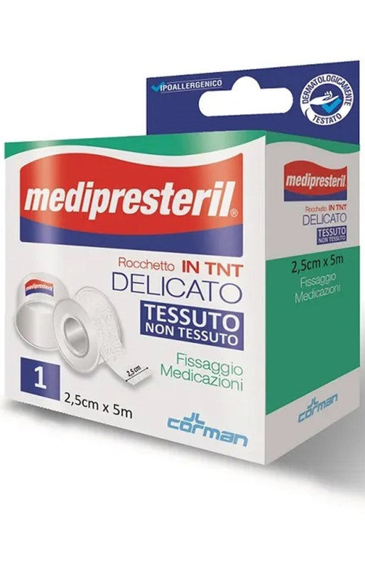 corman cerotto medipresteril dispenser tessuto non tessuto 5x250cm medi presteril ean 8016867000727